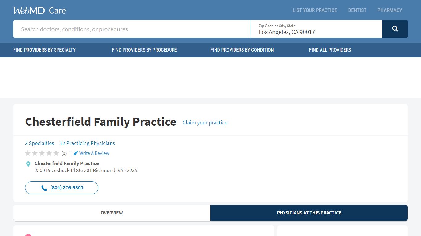 Chesterfield Family Practice in Richmond, VA